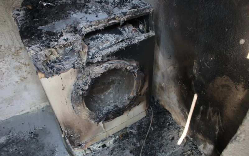 pozar-pralnega-stroja, senovo