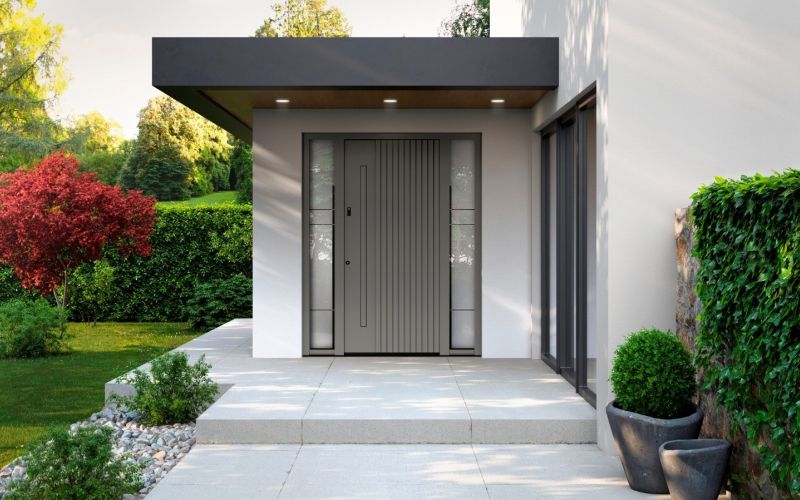 alu vhodna vrata, stavbno pohištvo