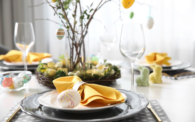 velikonocna-miza, velikonocna-dekoracija