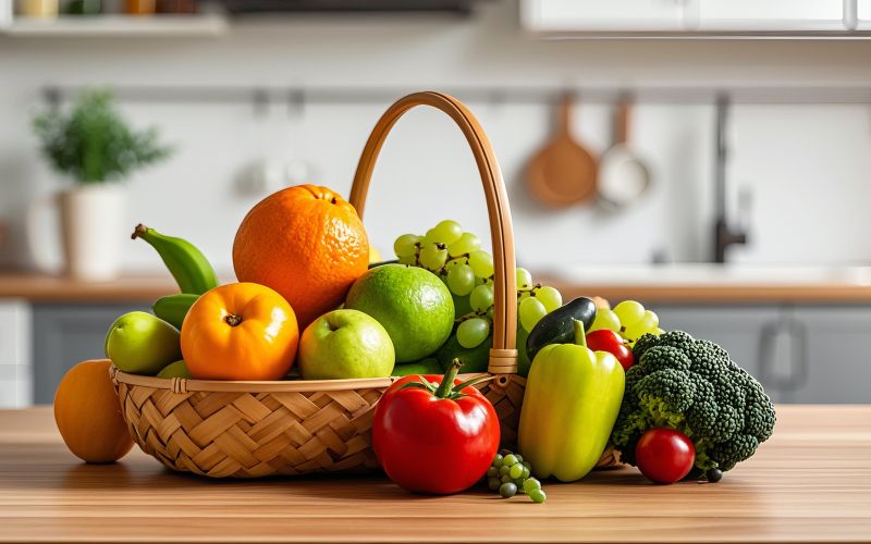 sveze-sadje, jagode, banane, jabolka