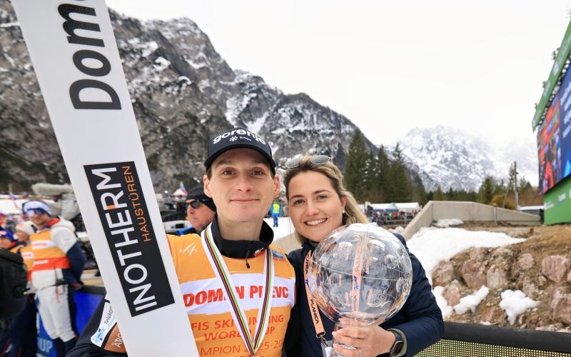 Domen Prevc, Špela Ravnik