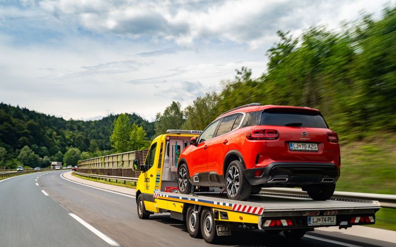 AMZS, pomoč na cesti, odvoz