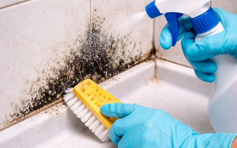 plesen-v-kopalnici, kopalnica