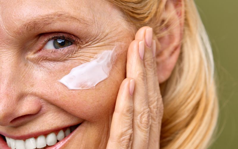 anti age, krema, obraz, ženska