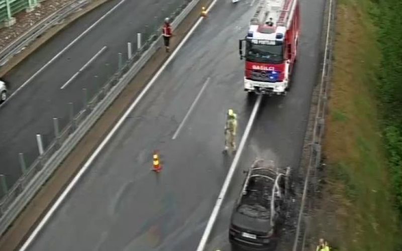 goreče vozilo, vipavska hitra cesta