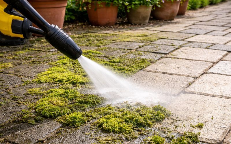 ciscenje-terase, visokotlačni čistilec
