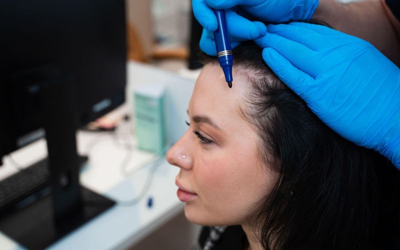 presaditev las, transplantacija las, izpadanje las,