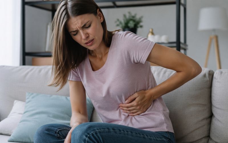 bolečina pod levim rebrom