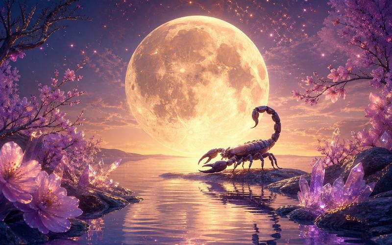 polna-luna, skorpijon