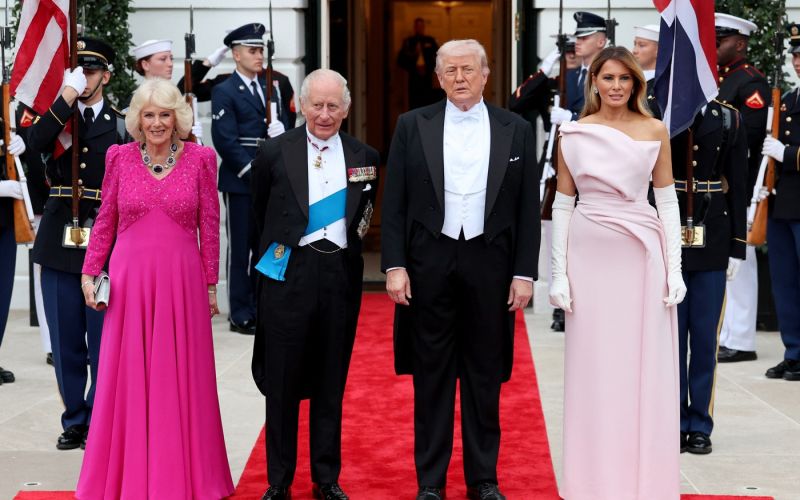 Melania Trump, Donald Trump, kralj Karel, Camilla
