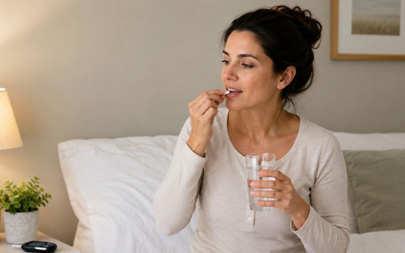 melatonin, spanje, nespečnost, krvni sladkor, zdravila, tablete