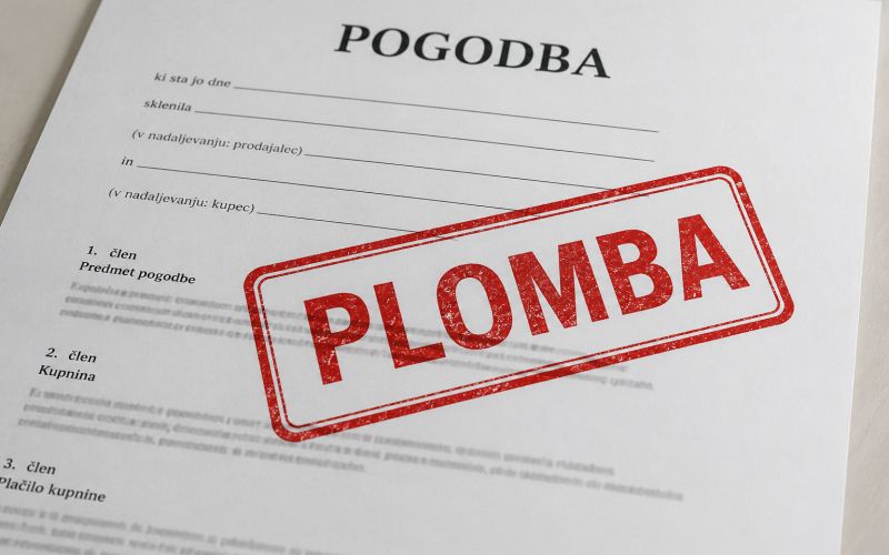 plomba, zemljiska-knjiga