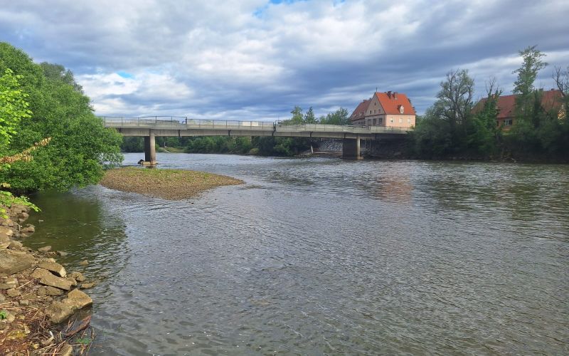 mura, vodostaj, suša, gorvodno, gornja-radgona, most, meja, bad-radkersburg