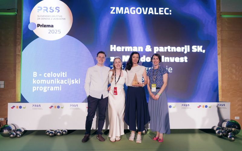 Herman & partnerji SK s Prizmo za projekt »Začetek gradnje Emonike«