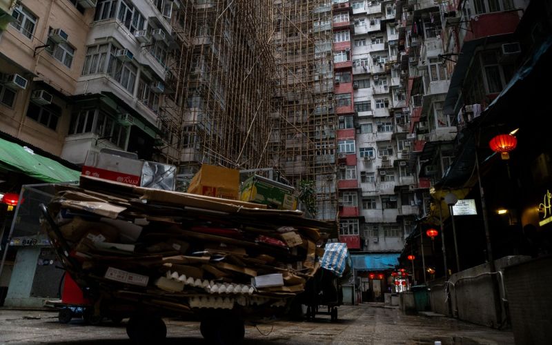 hongkong, karton, azija