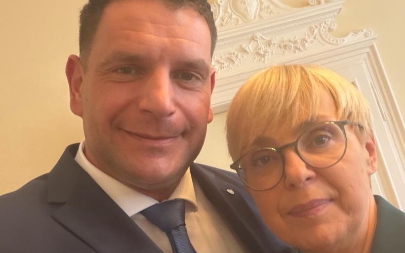 zoran stevanović, nataša pirc musar, kosilo