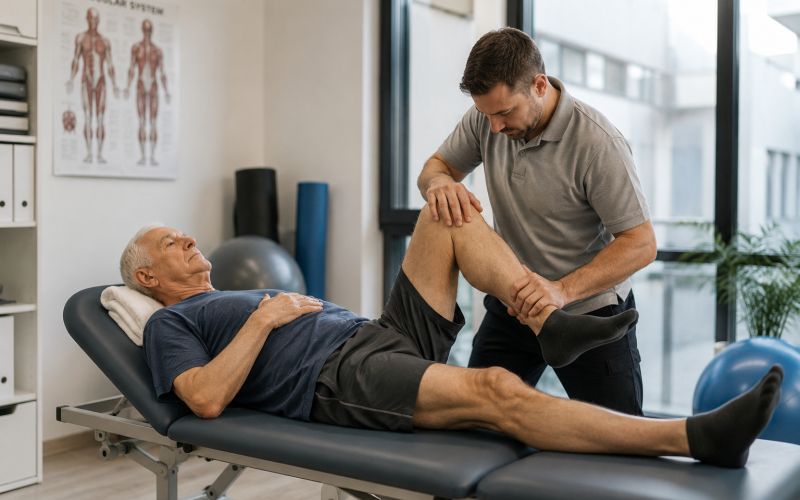 Senior pri fizioterapevtu