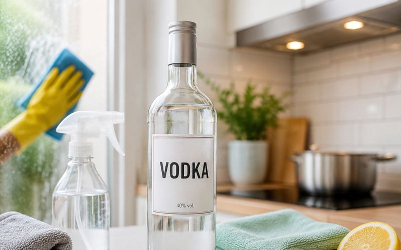 vodka, ciscenje-stekel
