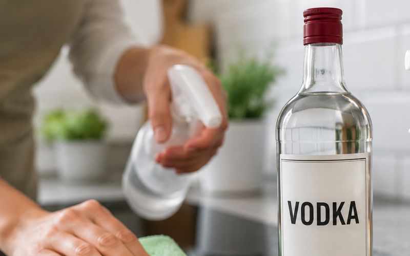 vodka, ciscenje-stekel