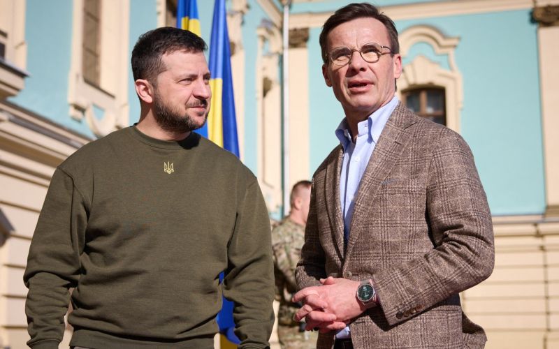 Volodimir zelenski  švedski premier Ulf Kristersson