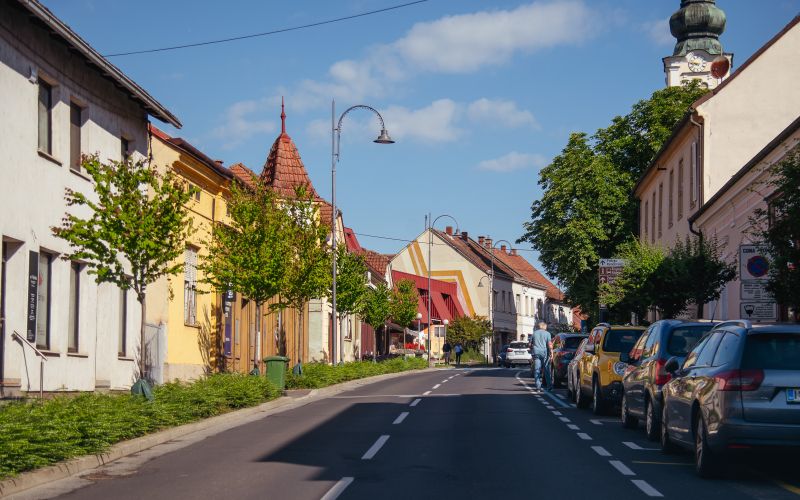 simbolična, lendava, ulica, mesto