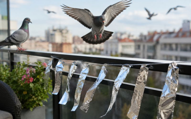 golobi, balkon