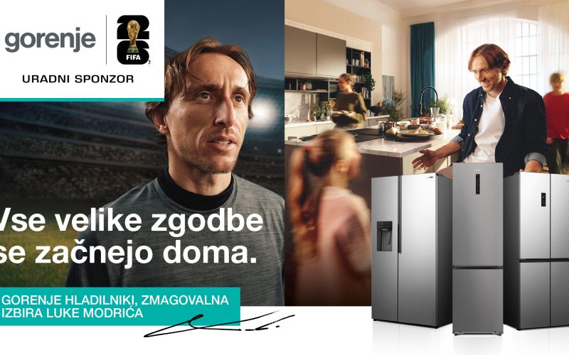 Gorenje hladilniki so tudi zmagovalna izbira Luke Modrića, enega najuspešnejših nogometašev svoje generacije.