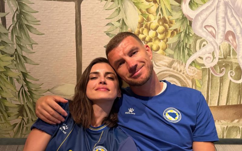 Amra Dzeko in Edin Džeko