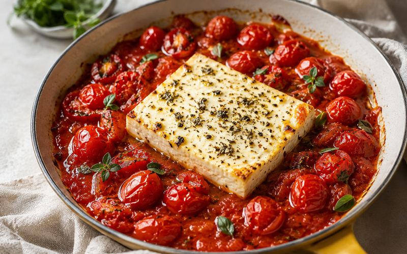 Pečena feta v paradižnikovi omaki