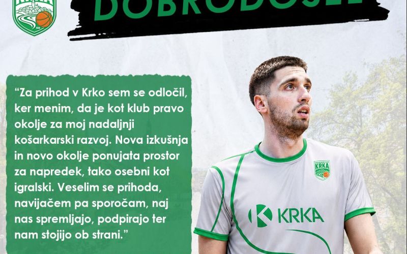 Djordje Bozic nova okrepitev Krke