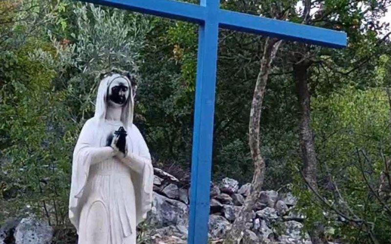 medjugorje, marija, kip, vandalizem.jpg