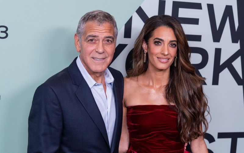 George in Amal Clooney