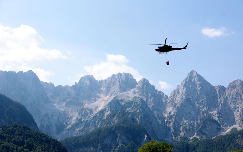 kranjska-gora, pozar