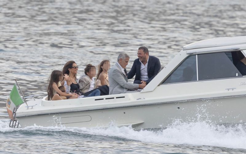 George in Amal Clooney