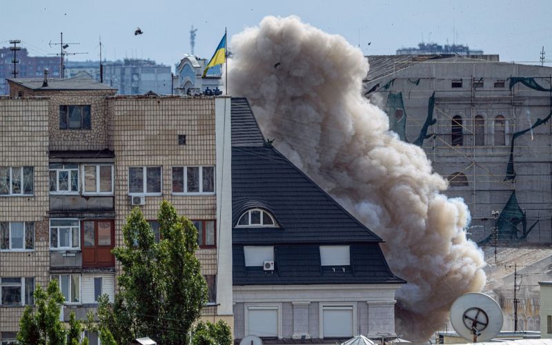 dron, sedež ukrajinske obveščevalna službe.jpg