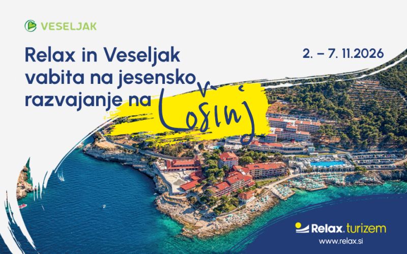 Relax in Veseljak vabita na jesensko razvajanje na Lošinj