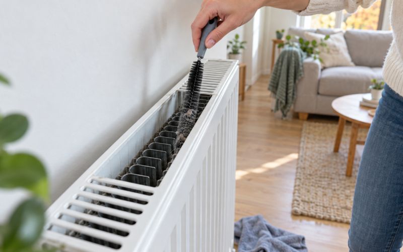 radiator, ciscenje-radiatorja, ogrevanje