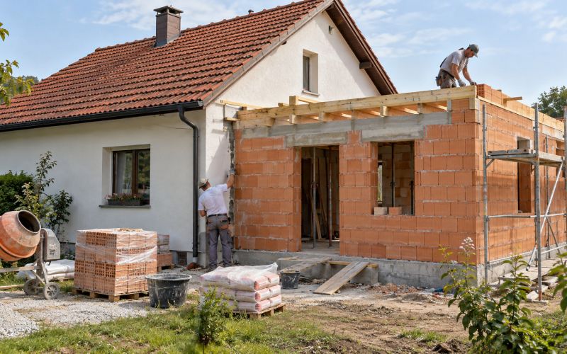 prizidek, hisa, gradnja