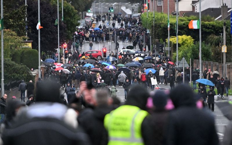 belfast, protest, shod