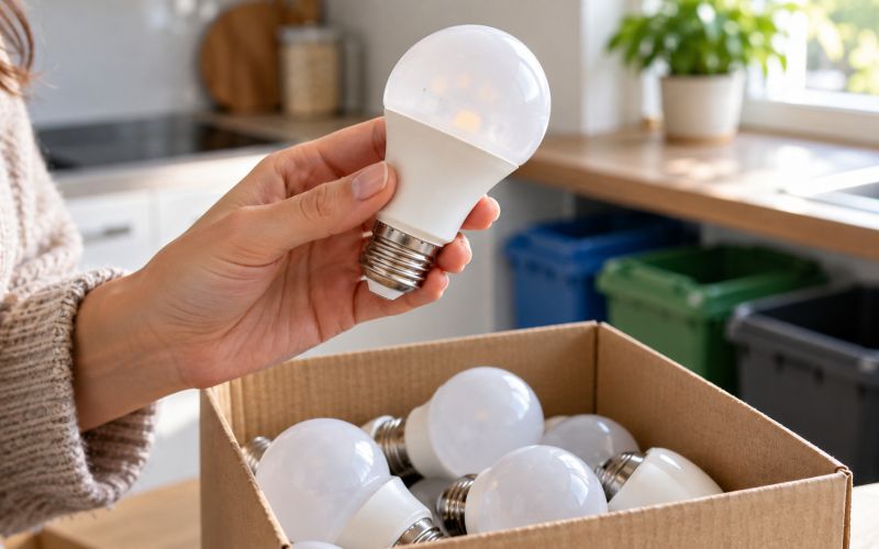 led-sijalke, reciklaza, locevanje-odpadkov, zarnica