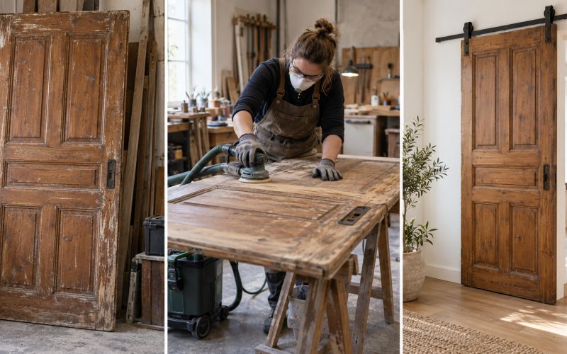 staro-pohistvo, vrata, diy