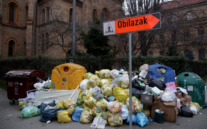 zagreb, smeti, stavka