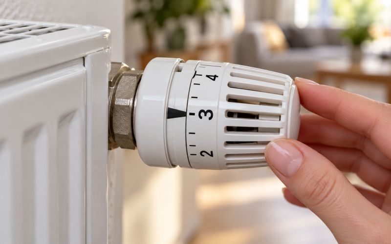 termostat, radiator