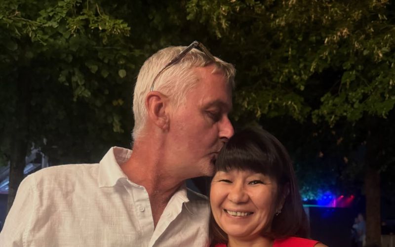 Gulnaz Uliabaeva, mož Matic.jpg