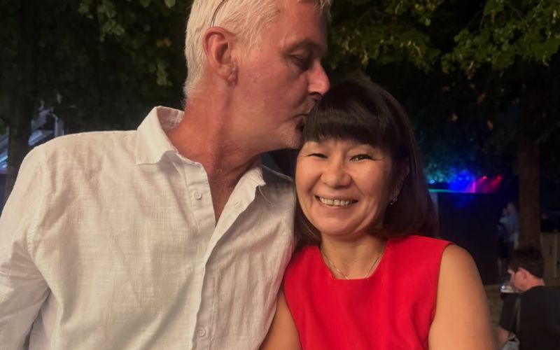 Gulnaz Uliabaeva, mož Matic.jpg