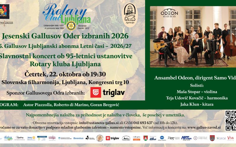 rotary klub, slavnostni koncert ob 95-obletnici