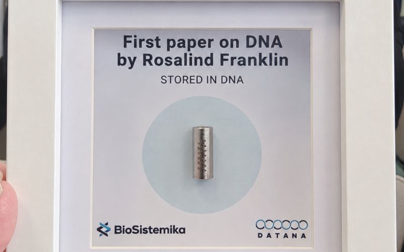 shranjevanje sintetičnega DNK v elegantnem okvirju, Biosistemika