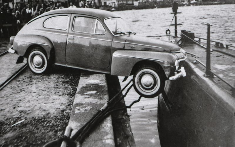 avtomobil, podmornica, trčenje, švedska, 1961