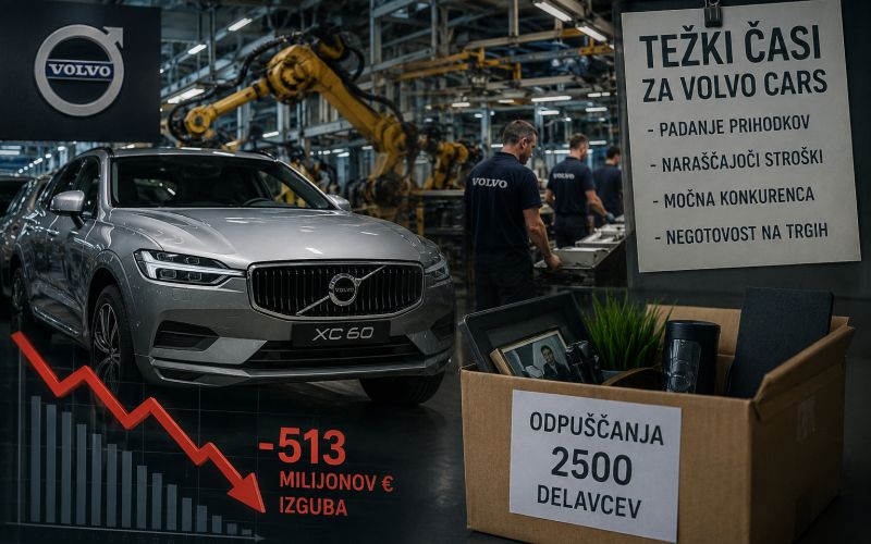 Kriza v tovarni Volvo Cars, volvo, proizvodnja, izguba, avtomobili