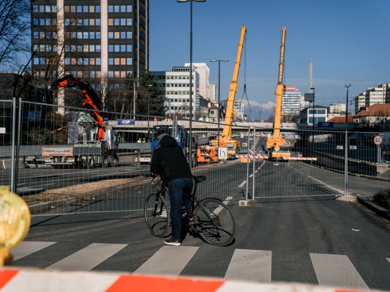 Zaradi del na Dunajski cesti v Ljubljani občasne zapore do konca novembra